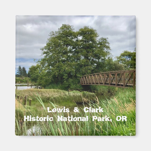 Souvenir Magnets: Lewis & Clark Nat'l Historic Pk Magnet (Framsidan)