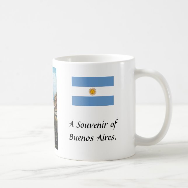 Souvenir Mugg-Buenos Aires, Argentina. Kaffemugg (Höger)