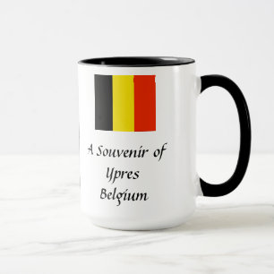 Souvenir Mugg-Ypres, Belgien Mugg