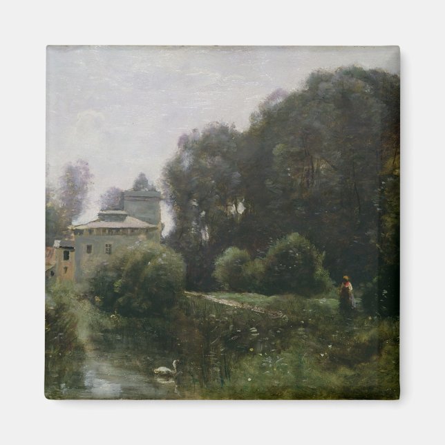 Souvenir of the Villa Borghese, 1855 Magnet (Framsidan)