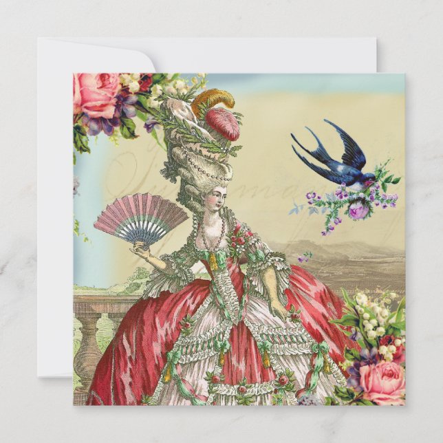 Souvenirs de Versailles Inbjudningar (Framsida)