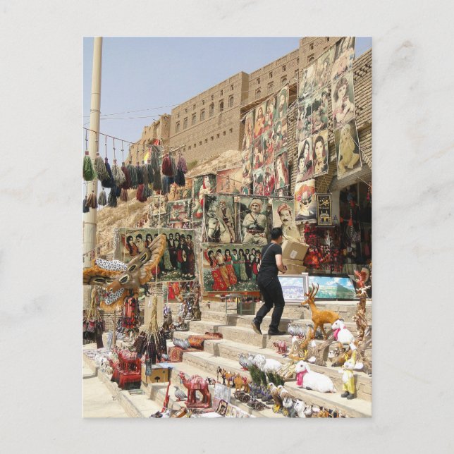 Souvenirs in Erbil, Irak Vykort (Framsida)