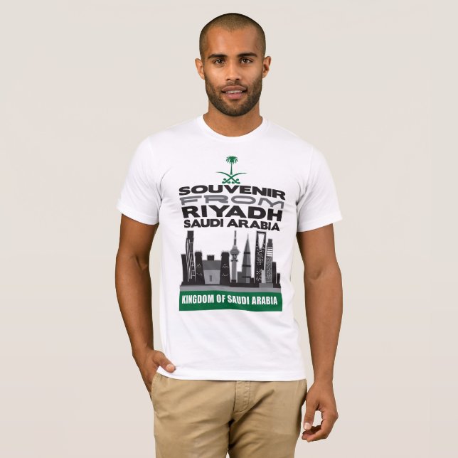SouvenirT-tröja av Riyadh, Saudiarabien T Shirt (Hel framsida)