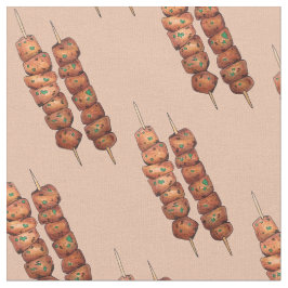 Souvlaki Kött Gris Skewer grekiska Fast Food Greec Tyg