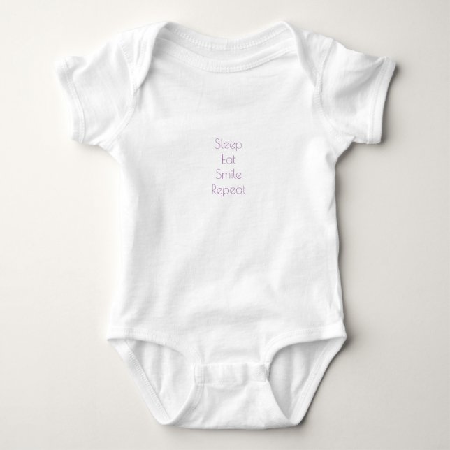 Sov,Ät,Log,Repetera Baby Bodysuit T Shirt (Framsida)