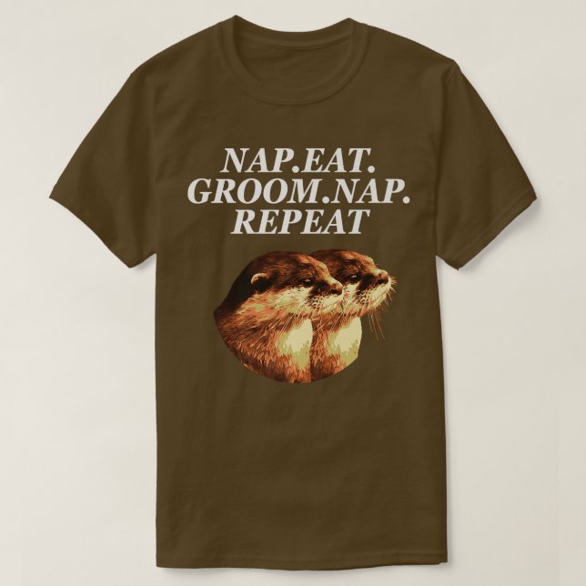 Sov Ät Pynta Sov Upprepa Utter Älskare Hobby Havsu T Shirt (Design framsida)