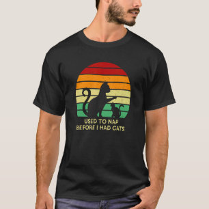 Sov att ta en tupplur innan jag hade katter Katt T Shirt