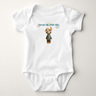 Sov Big Little Star Cute Måne och Stars T Shirt