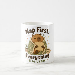 Sov Först Mysig Capybara Kawaii Kaffemugg