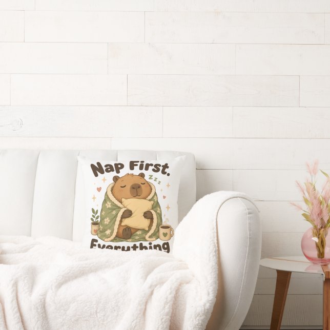 Sov Först Mysig Capybara Kawaii Kudde (Soffa)