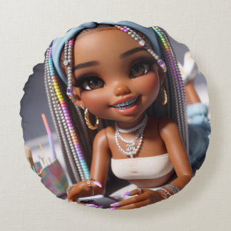 Sov gott dröm rund kudde