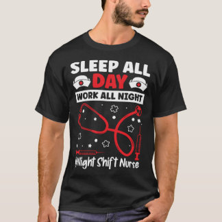 Sov hela dagen, jobba hela natten, nattarbetande s t shirt