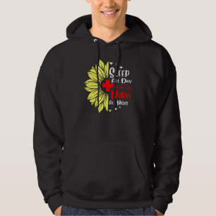 Sov hela dagen Pediatrisk sjuksköterska Hela natte Hoodie