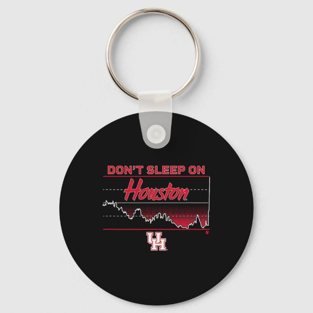 Sov Inte På Houston - Houston Cougars Sketll  Nyckelring (Framsida)