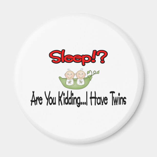 Sov? JAG HAR TWILLINGAR Magnet (Framsidan)