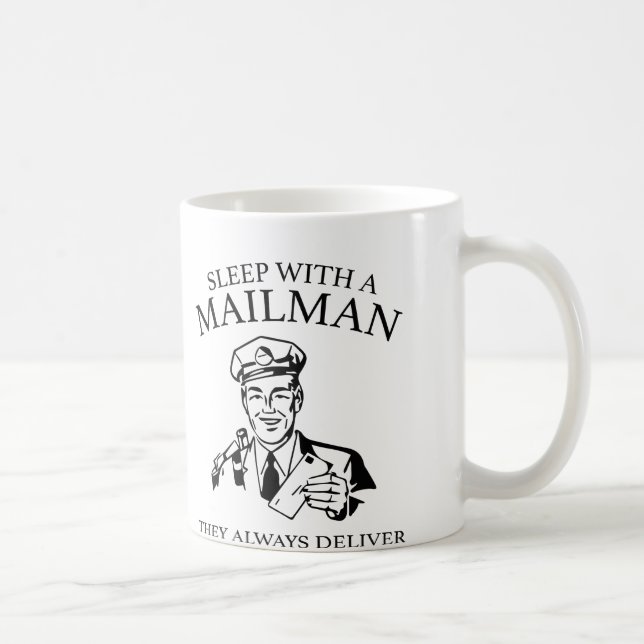 Sov med en vaktman. De levererar alltid. Kaffemugg (Höger)