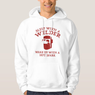 Sov med en walder. Vakna med en Hett Spark. Hoodie