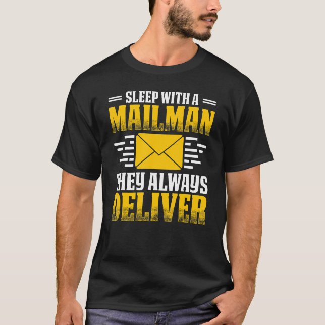 Sov med postarbetare Post Man T Shirt (Framsida)