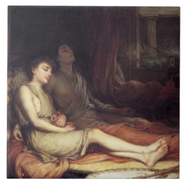 Sov och hans halva brödradöd (Grief) Kakelplatta