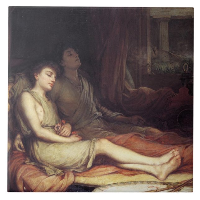 Sov och hans halva brödradöd (Grief) Kakelplatta (Framsidan)