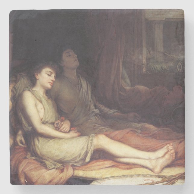 Sov och hans halva brödradöd (Grief) Stenunderlägg (Framsidan)