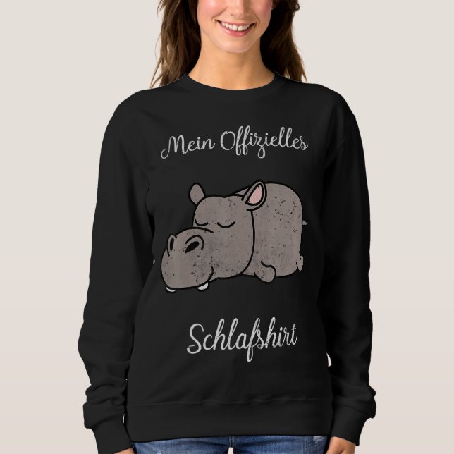 Sov Pajamas, Nightgown, Hippo T Shirt (Framsida)