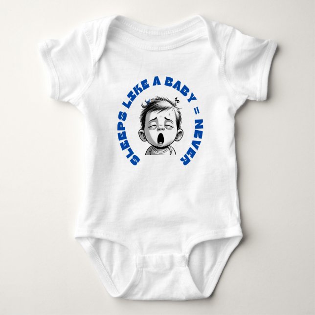 Sov som Baby T Shirt (Framsida)
