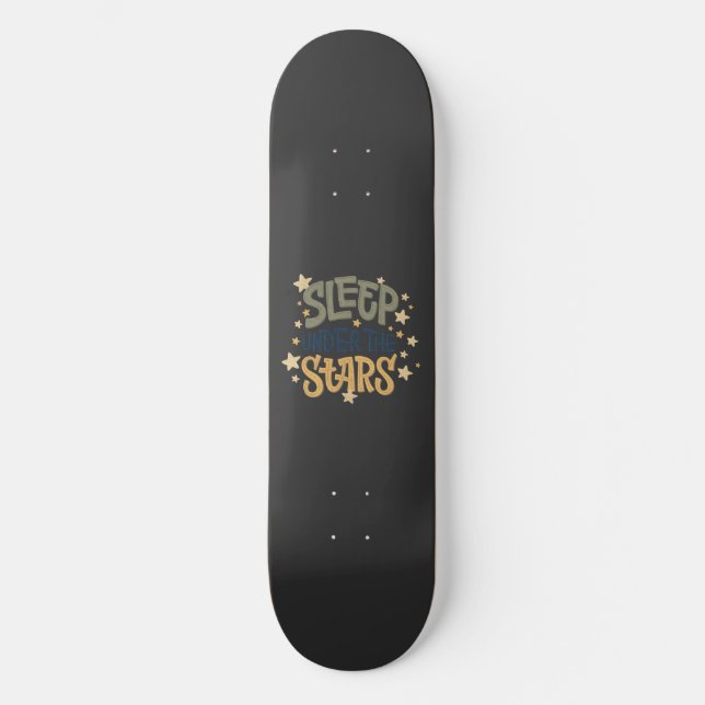 Sov under stjärnor mini skateboard bräda 18,5 cm (Framsida)