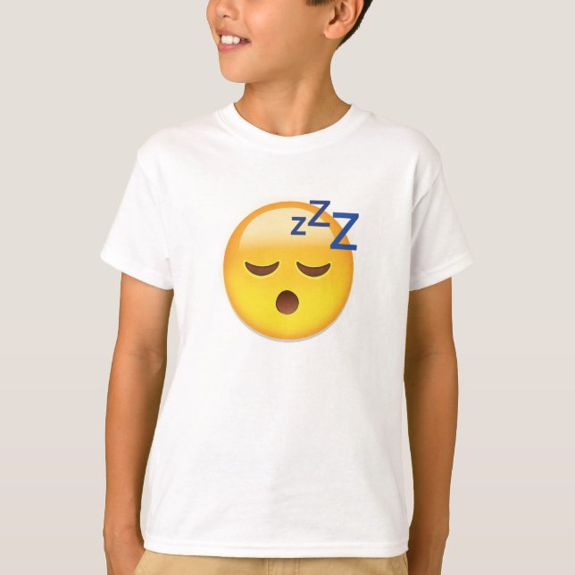 Sova ansikte Emoji Tee Shirt (Framsida)