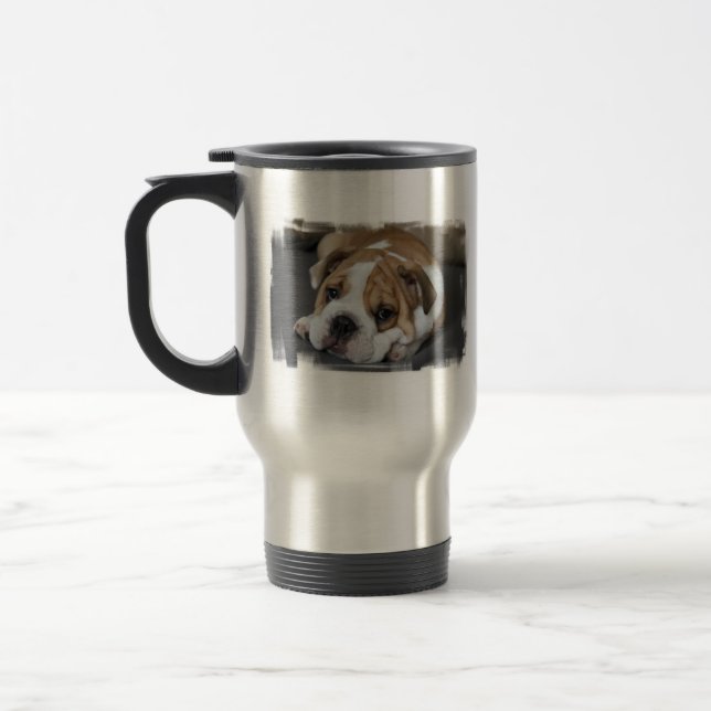 Sova bulldoggtravel mug resemugg (Vänster)