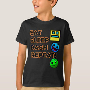 Sova Dash Upprepa TV-spelgeometri Videospelevare T Shirt