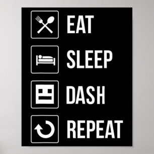 Sova Dash Upprepa Videospel Geometri Spelare Poster