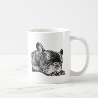 Sova den franska bulldoggmuggen kaffemugg