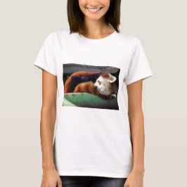 Sova den röda pandaen t-shirt