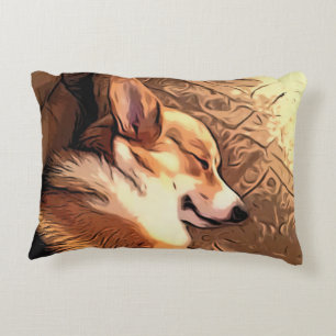 Sova den walesiska corgien prydnadskudde