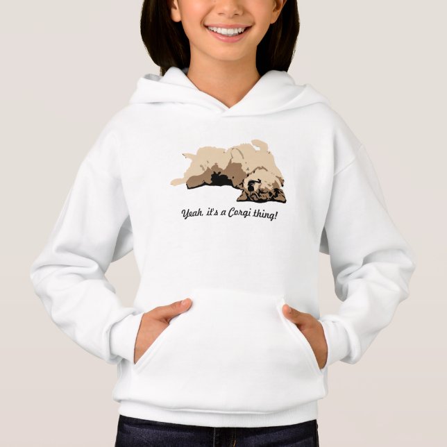 Sova den walesiska corgien tee shirt (Framsida)