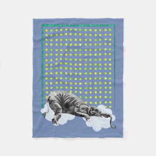 Sova elefantbabyfilten fleecefilt