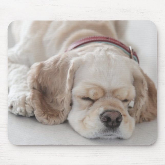 Sova för cockerspanielspanielhund musmatta (Framsidan)
