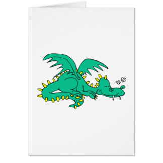 Sova för drake hälsningskort