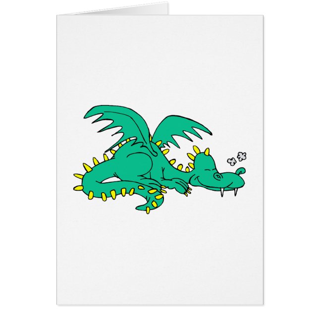 Sova för drake hälsningskort (Framsidan)