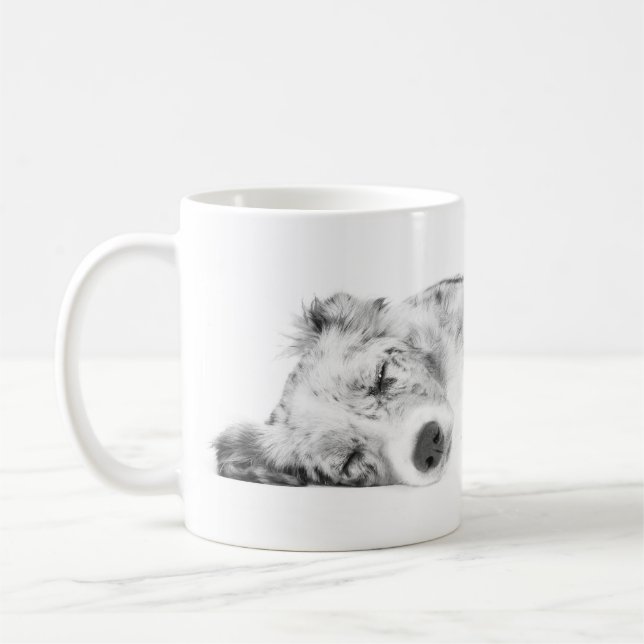 Sova för gränscollie kaffemugg (Vänster)