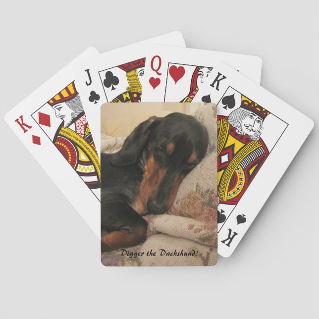 Sova för grävare kortlek (Baksidan)