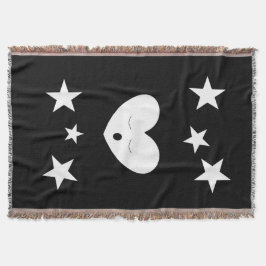 Sova hjärtakastfilten filt