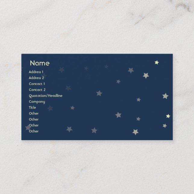 Sova hundar - affär visitkort (Framsida)