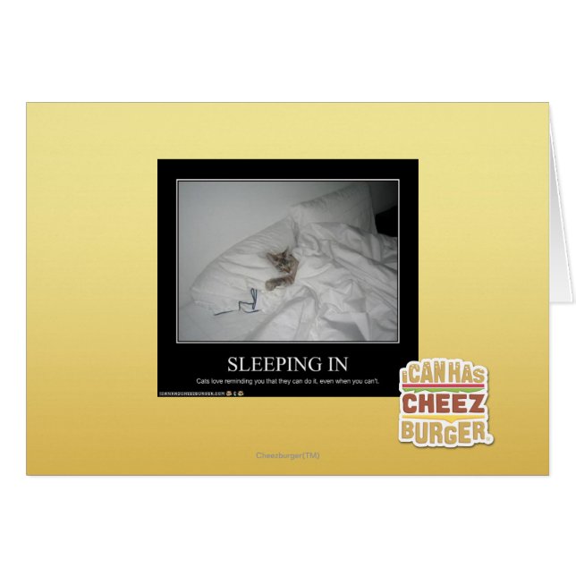 Sova in hälsningskort (Framsidan Horizontal)