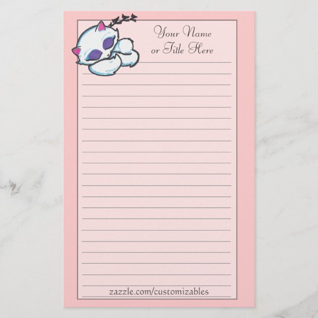 Sova kattungebrevpapper brevpapper (Framsida)