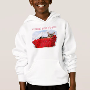 Sova kattungen i ljus röd basket tee shirt