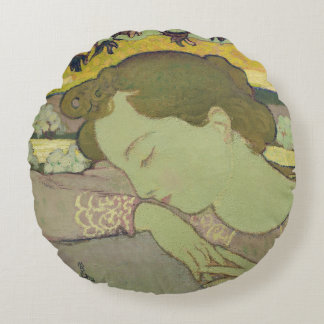 Sova kvinnan, 1892 rund kudde