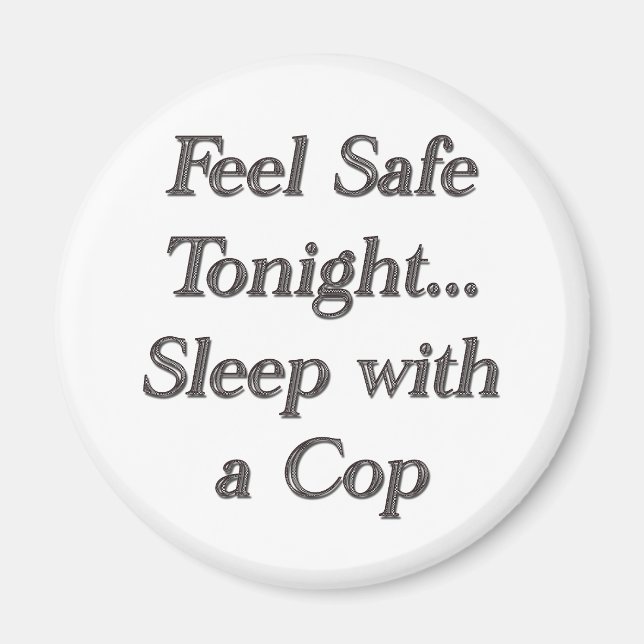 sova med en polis magnet (Framsidan)