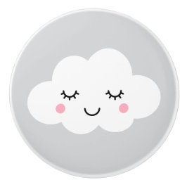 Sova molnet på grå bakgrundsdörrknopp knopp